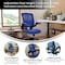 Flash Furniture Drafting Chair Blue Mesh Drafting Chair, Mesh, Blue BL-ZP-8805D-BLUE-GG - alternate 6